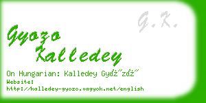 gyozo kalledey business card